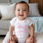 Binnenkort Nieuwe Baby Meisje Aankondiging Romper