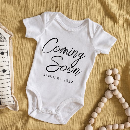 Binnenkort nieuwe babyaankondiging Unisex Romper