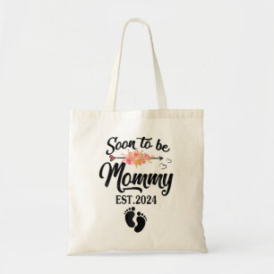 Binnenkort om mama 2024 Moederdag eerste keer mam Tote Bag