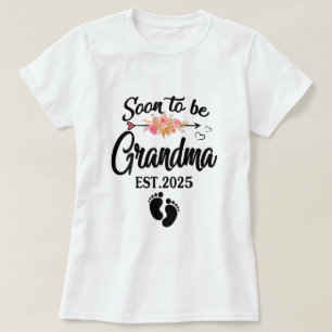 Binnenkort oma 2025 Bevorderd tot oma 2025 T-shirt