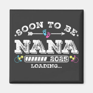 Binnenkort oma 2025 Laden vierkant Magneet