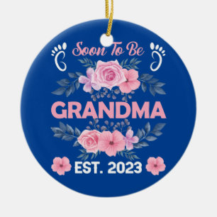 Binnenkort oma Est 2023 Zwangerschap Keramisch Ornament