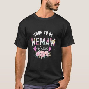 Binnenkort oma est 2026 cadeaus nieuwe memaw baby t-shirt