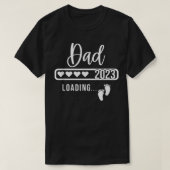 Binnenkort Pap Est 2023 Baby Ladende Zwangerschap T-shirt (Design voorkant)