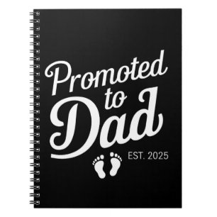 Binnenkort papa EST 2025 Grappig Binnenkort papa Notitieboek