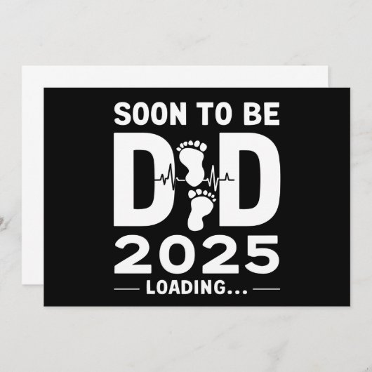 Binnenkort Papa Est 2025 Nieuwe Papa Worden Aankondiging (Voorkant / Achterkant)