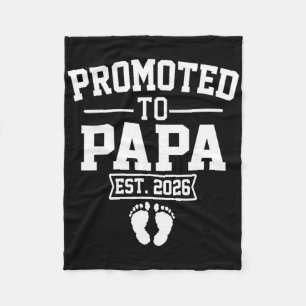 Binnenkort Papa Est 2026 Retro Binnenkort Papa 20 Fleece Deken