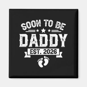 Binnenkort Papa Est. 2026 Vaderdag Eerste Keer Magneet