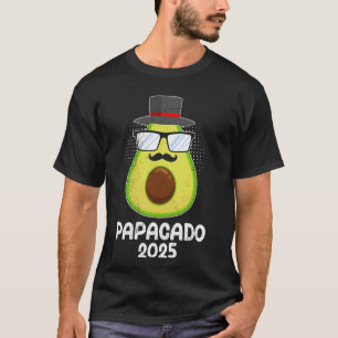 Binnenkort papa PAPACADO 2025 Future Father Funny T-shirt