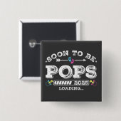 Binnenkort Poppen 2025 Loading Square Button (Voorkant /achterkant)