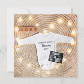 Binnenkort Sonogram Echografie Zwangerschap Aankondiging (Voorkant)