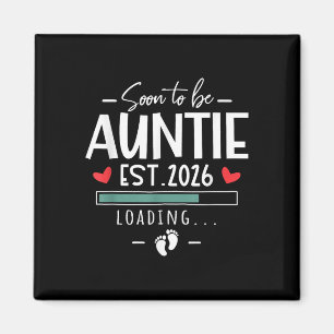 Binnenkort Tante Est 2026 - 1e Baby Aankondiging Magneet
