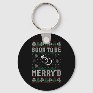 Binnenkort te trouwen met Merry's Kerstbruid Groom Sleutelhanger