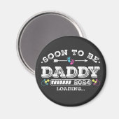 Binnenkort te zijn Daddy 2024 Load Circle Magneet (Voorkant / Achterkant)