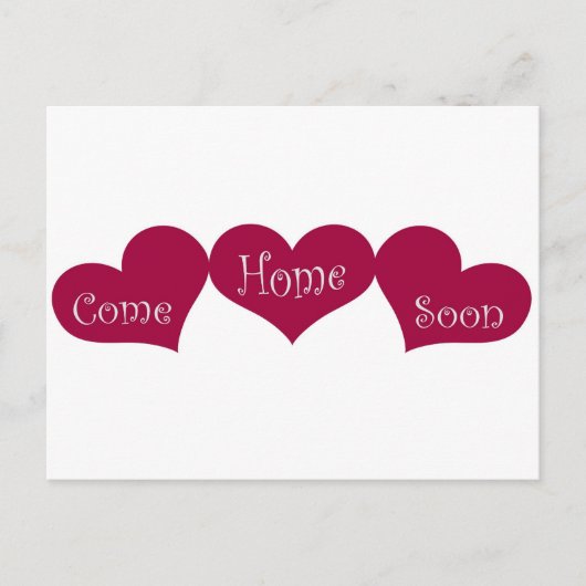 Binnenkort thuis briefkaart (Voorkant)