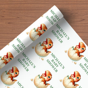 Binnenkort uit het Ei Baby Dino Inpakpapier Baby B