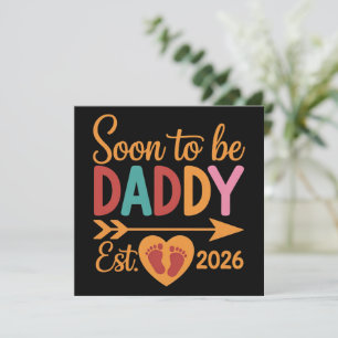 Binnenkort Vader 2026 Zwangerschapsaankondiging Kaart