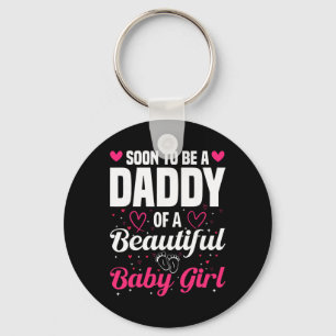 Binnenkort vader van een mooie baby meisje Nieuwe Sleutelhanger