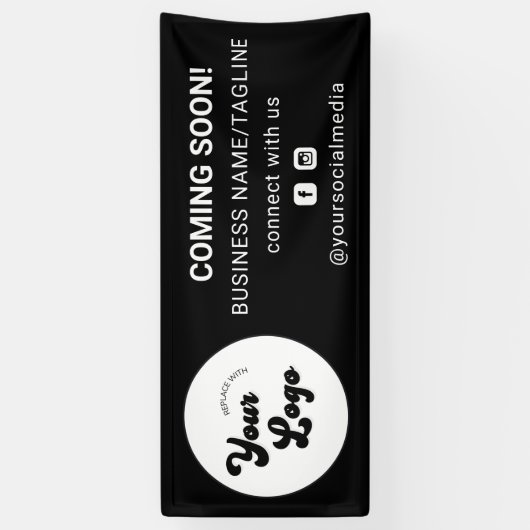 Binnenkort verkrijgbaar Minimale B voor sociale me Spandoek (Verticaal)