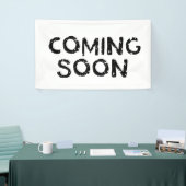 Binnenkort verkrijgbaar spandoek (Beurs)