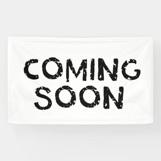 Binnenkort verkrijgbaar spandoek (Horizontaal)