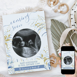 Binnenkort verkrijgbaar Ultrasound Foto Blue Gold  Aankondiging