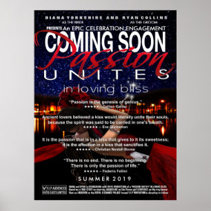 Binnenkort verkrijgbaar Verloving Display Poster