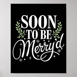 Binnenkort Verloving Kerst Verloofde Kerstman Poster