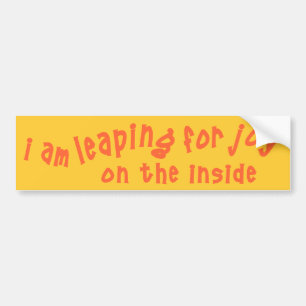 Binnenkort voor vreugde bumpersticker