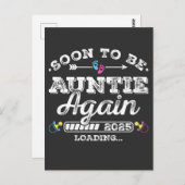 Binnenkort weer tante 2025 Laden Briefkaart (Voorkant / Achterkant)