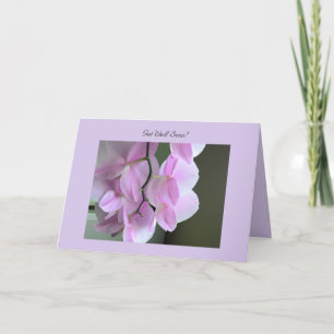 Binnenkort Wenskaart met Orchid Bedankkaart