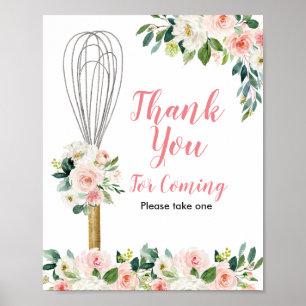 Binnenkort Whisked Bridal Bedankt voor je komst Poster