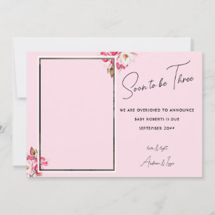 Binnenkort worden drie foto zwangerschap aankondig aankondiging