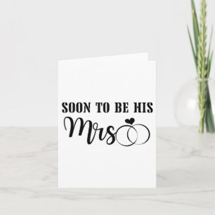 Binnenkort wordt Mr& Mrs. Celebrate The Bride Kaart