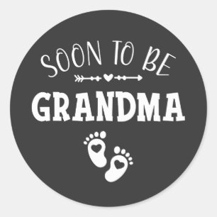 Binnenkort wordt oma gepromoveerd tot oma ronde sticker