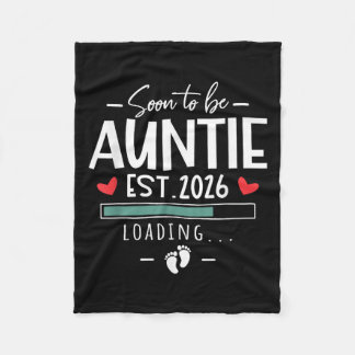 Binnenkort wordt tante EST 2026 - 1e Baby aankondi Fleece Deken