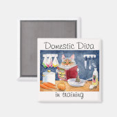 Binnenlandse Diva in trainingsmagneet Magneet (Voorkant / Achterkant)