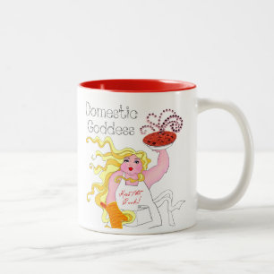 "Binnenlandse godin" - Kus de Cook! Tweetone koffi Tweekleurige Koffiemok