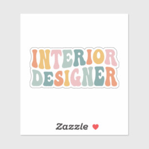 Binnenlandse ontwerper sticker