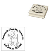 Binnenlandse schoonmaakdiensten 	rubberstempel (Gestempeld)