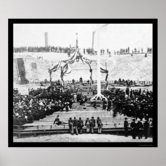 Binnenlandse Zaken Fort Sumter te Charleston Harbo Poster