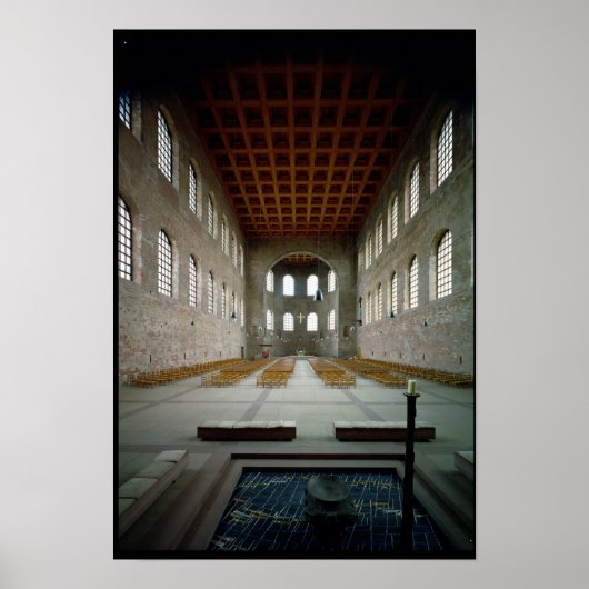 Binnenlandse Zaken van de basilica, vroege 4e eeuw Poster (Voorkant)