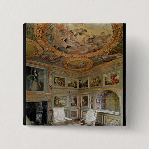 Binnenlandse Zaken van de "Salle Louis XIV" Vierkante Button 5,1 Cm