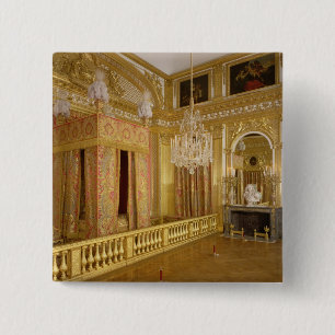 Binnenlandse Zaken van de slaapkamer van Louis XIV Vierkante Button 5,1 Cm
