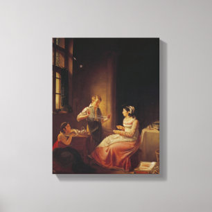 Binnenlandse Zaken van een Huis in Macon Canvas Afdruk