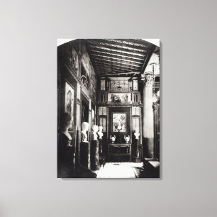 Binnenlandse Zaken van het Paleis Pompeian van Pri Canvas Afdruk