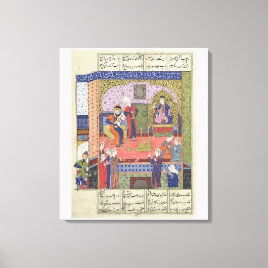 Binnenlandse Zaken van het paleis van de koning va Canvas Afdruk (Voorkant)