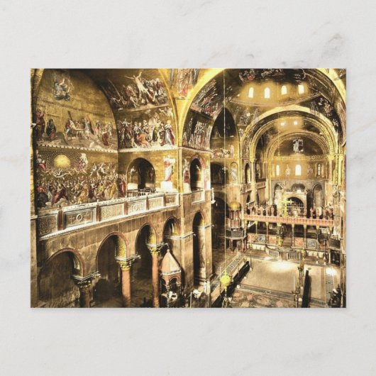 Binnenlandse Zaken van St. Mark, Venetië, Italië Briefkaart (Voorkant)