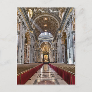 Binnenlandse Zaken van St. Peter's Basilica Briefkaart