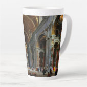 Binnenlandse Zaken van St. Peter's Basilica, Rome Latte Mok (Rechterhoek)
